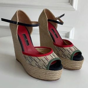 Carolina Herrera Multicolor Wedges
